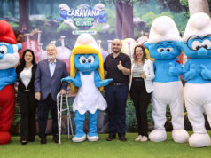Pompeia recebe a Caravana dos Smurfs
